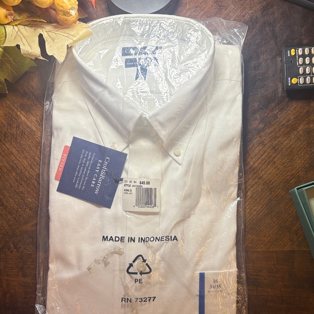 Croft and Barrow Classic White Dress Shirt